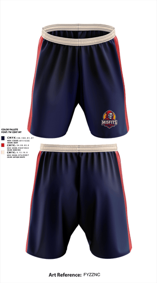 Athletic Shorts With Pockets, Misfits, Softball, Teamtime, Team time, sublimation, custom sports apparel, team uniforms, spirit wear, spiritwear, sports uniforms, custom shirts, team store, custom team store, fundraiser sports, apparel fundraiser