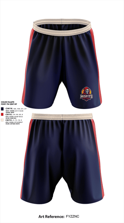 Misfits 80860096 Athletic Shorts With Pockets - 1