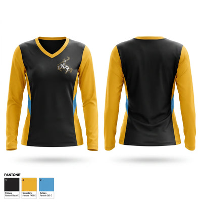 Woodson Women's Long Sleeve V-neck Shirt - 1