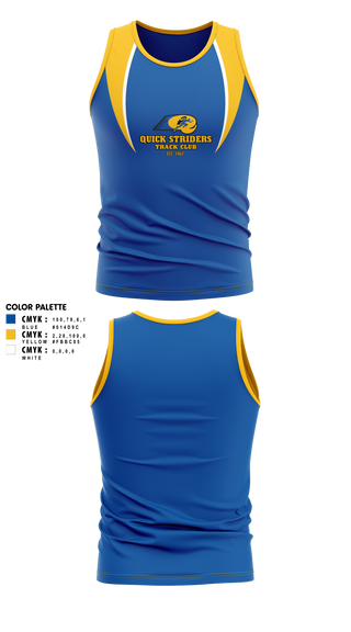 Tank Top, Quick Striders, Track & Field, Teamtime, Team time, sublimation, custom sports apparel, team uniforms, spirit wear, spiritwear, sports uniforms, custom shirts, team store, custom team store, fundraiser sports, apparel fundraiser
