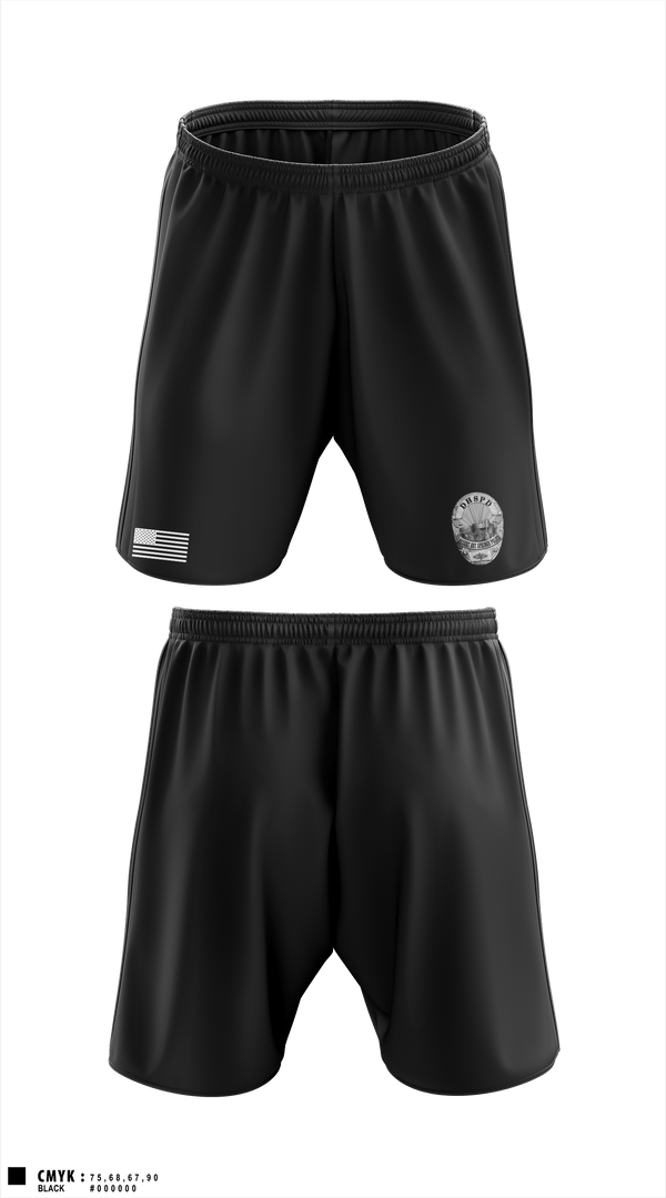 Athletic Shorts With Pockets, Desert Hot Springs Police Department, Police, Teamtime, Team time, sublimation, custom sports apparel, team uniforms, spirit wear, spiritwear, sports uniforms, custom shirts, team store, custom team store, fundraiser sports, apparel fundraiser