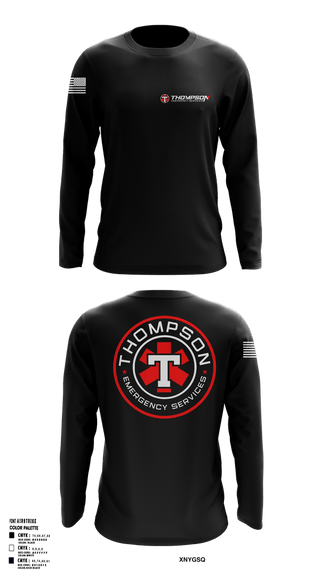 Long Sleeve Performance Shirt, Thompson EMS, Fire Department, Teamtime, Team time, sublimation, custom sports apparel, team uniforms, spirit wear, spiritwear, sports uniforms, custom shirts, team store, custom team store, fundraiser sports, apparel fundraiser