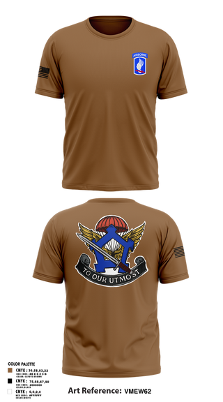 Short Sleeve Performance Shirt, HHC, Brigade Support Battalion 173D IBCT(A), , Teamtime, Team time, sublimation, custom sports apparel, team uniforms, spirit wear, spiritwear, sports uniforms, custom shirts, team store, custom team store, fundraiser sports, apparel fundraiser