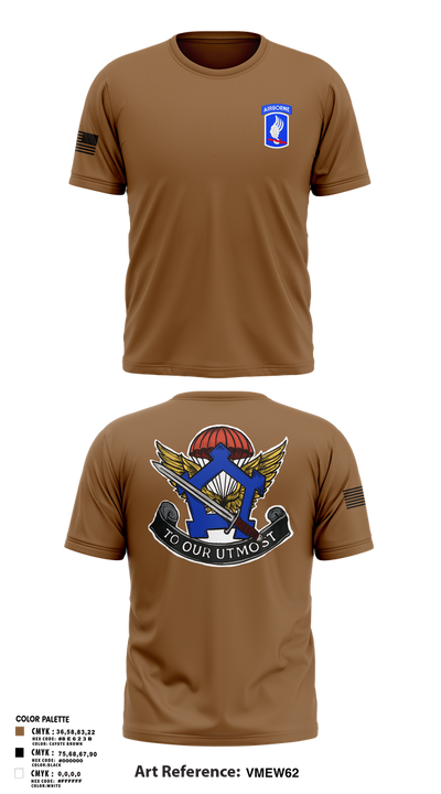 HHC, Brigade Support Battalion 173D IBCT(A) 58990050 Short Sleeve Performance Shirt - 1