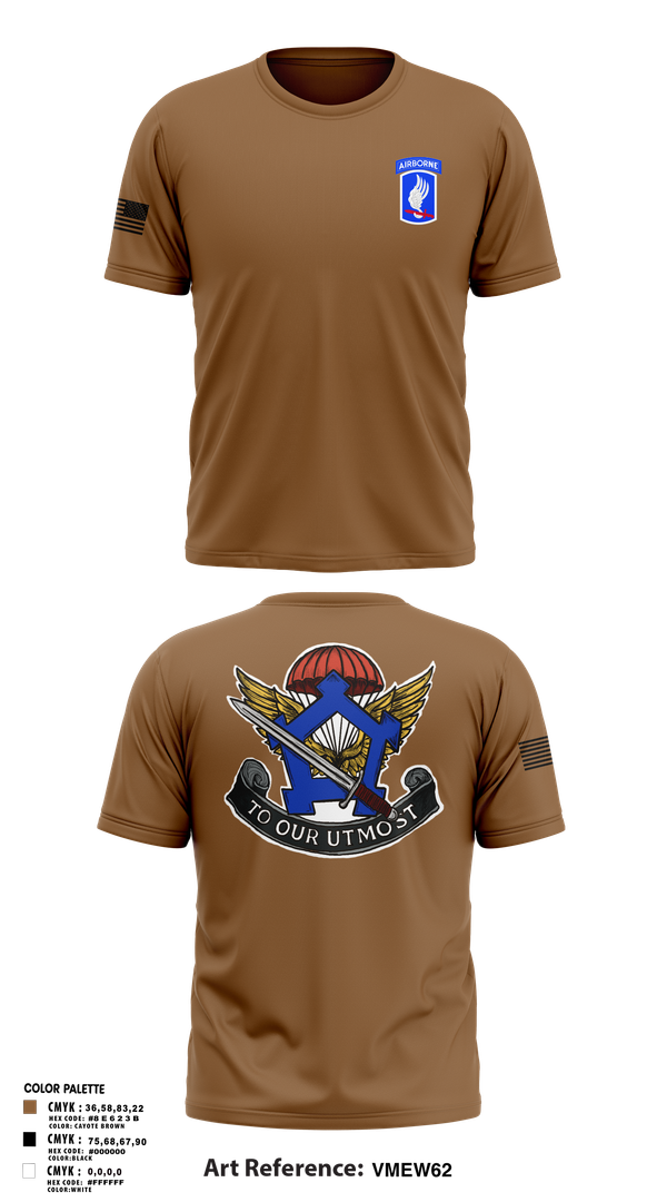 Short Sleeve Performance Shirt, HHC, Brigade Support Battalion 173D IBCT(A), , Teamtime, Team time, sublimation, custom sports apparel, team uniforms, spirit wear, spiritwear, sports uniforms, custom shirts, team store, custom team store, fundraiser sports, apparel fundraiser