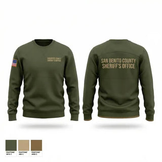 Crew Neck Sweatshirt, San Benito County Sheriff’s Office, Police, Teamtime, Team time, sublimation, custom sports apparel, team uniforms, spirit wear, spiritwear, sports uniforms, custom shirts, team store, custom team store, fundraiser sports, apparel fundraiser