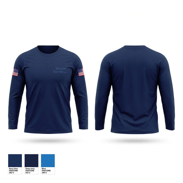 Long Sleeve Performance Shirt, Youth Services, Police, Teamtime, Team time, sublimation, custom sports apparel, team uniforms, spirit wear, spiritwear, sports uniforms, custom shirts, team store, custom team store, fundraiser sports, apparel fundraiser