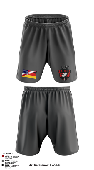 Athletic Shorts With Pockets, Saber Rugby, Rugby, Teamtime, Team time, sublimation, custom sports apparel, team uniforms, spirit wear, spiritwear, sports uniforms, custom shirts, team store, custom team store, fundraiser sports, apparel fundraiser