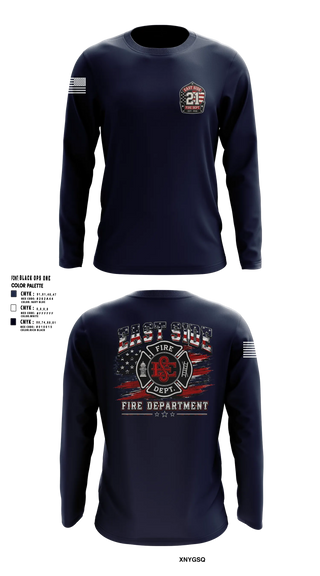 Long Sleeve Performance Shirt, East Side Fire Department (Belleville), Fire Department, Teamtime, Team time, sublimation, custom sports apparel, team uniforms, spirit wear, spiritwear, sports uniforms, custom shirts, team store, custom team store, fundraiser sports, apparel fundraiser