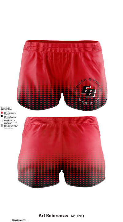 CSU East Bay Track & Field 9311771 Women's Shorts - 1