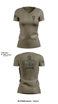 360 CA BDE (Airborne) 20343641 Women's Short Sleeve V-neck Shirt - 2