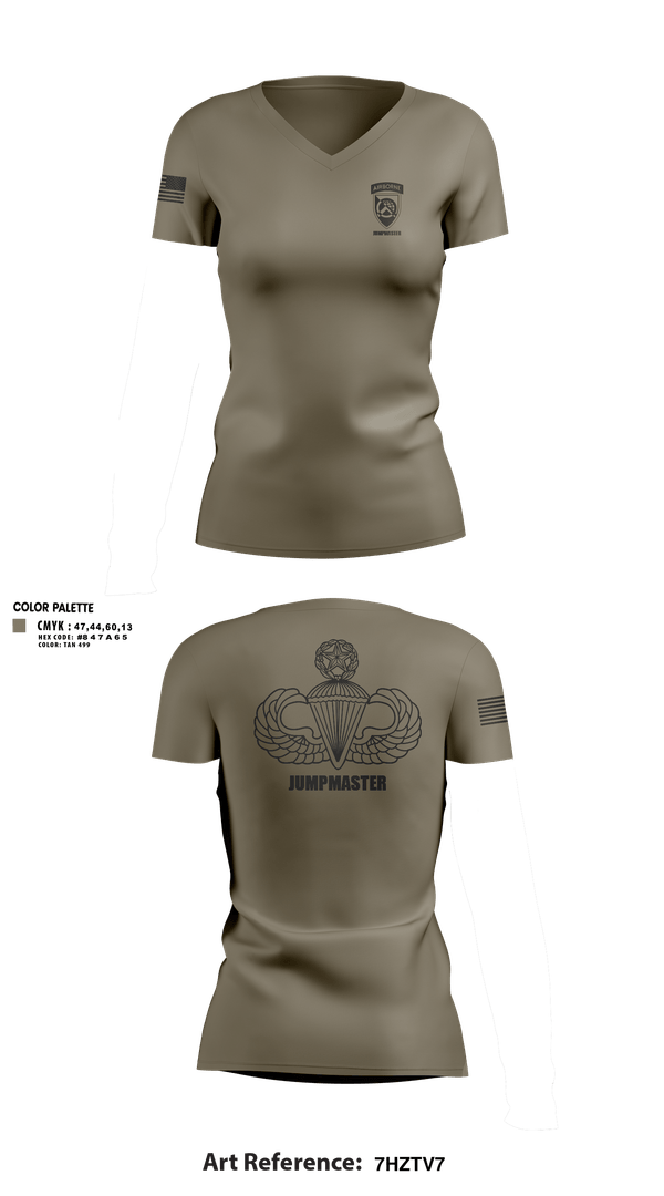 Womens Short Sleeve Vneck Shirt, 360 CA BDE (Airborne), Army, Teamtime, Team time, sublimation, custom sports apparel, team uniforms, spirit wear, spiritwear, sports uniforms, custom shirts, team store, custom team store, fundraiser sports, apparel fundraiser