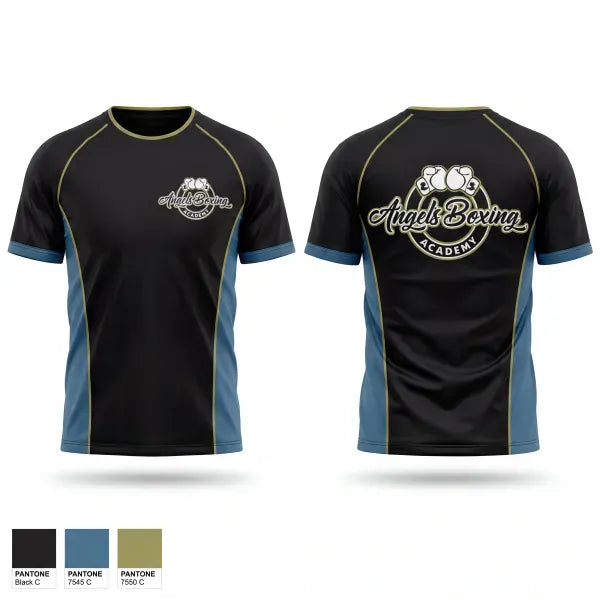 Old School Cotton Feel Shirt, Angel’s Boxing Academy, Spirit Store, Teamtime, Team time, sublimation, custom sports apparel, team uniforms, spirit wear, spiritwear, sports uniforms, custom shirts, team store, custom team store, fundraiser sports, apparel fundraiser