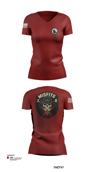 Womens Short Sleeve Vneck Shirt, 2-8 Cav, HHC, Medic Platoon, , Teamtime, Team time, sublimation, custom sports apparel, team uniforms, spirit wear, spiritwear, sports uniforms, custom shirts, team store, custom team store, fundraiser sports, apparel fundraiser