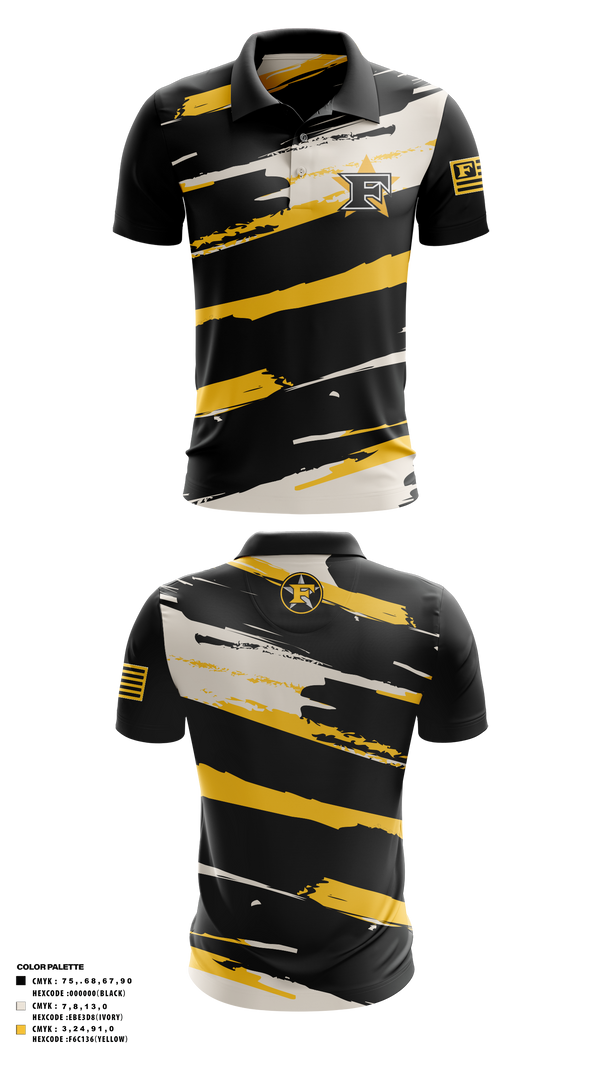 Short Sleeve Performance Polo, Five Star Mafia, Baseball, Teamtime, Team time, sublimation, custom sports apparel, team uniforms, spirit wear, spiritwear, sports uniforms, custom shirts, team store, custom team store, fundraiser sports, apparel fundraiser
