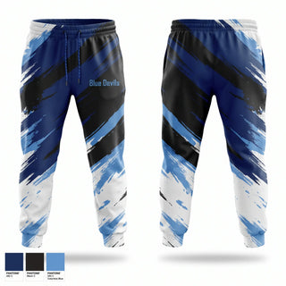 Sweatpants, Blue Devils, Baseball, Teamtime, Team time, sublimation, custom sports apparel, team uniforms, spirit wear, spiritwear, sports uniforms, custom shirts, team store, custom team store, fundraiser sports, apparel fundraiser