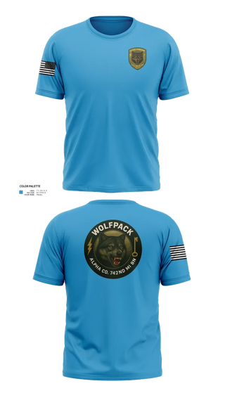 Short Sleeve Performance Shirt, Alpha Company, 742nd MI BN, , Teamtime, Team time, sublimation, custom sports apparel, team uniforms, spirit wear, spiritwear, sports uniforms, custom shirts, team store, custom team store, fundraiser sports, apparel fundraiser