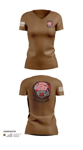 Womens Short Sleeve Vneck Shirt, Dirty Dozen, , Teamtime, Team time, sublimation, custom sports apparel, team uniforms, spirit wear, spiritwear, sports uniforms, custom shirts, team store, custom team store, fundraiser sports, apparel fundraiser