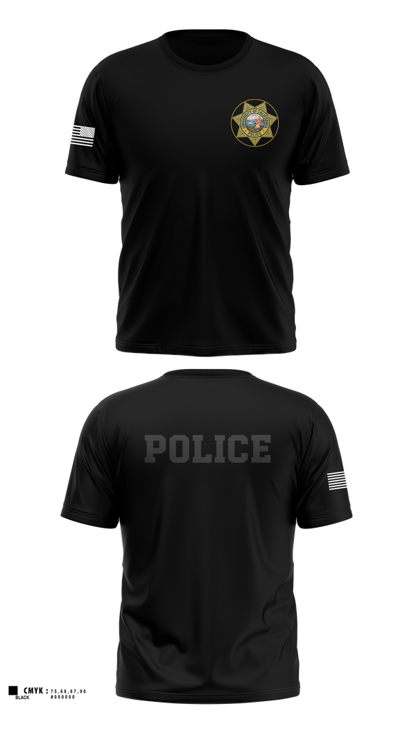Ucla police departments Old School Cotton Feel Shirt - 5