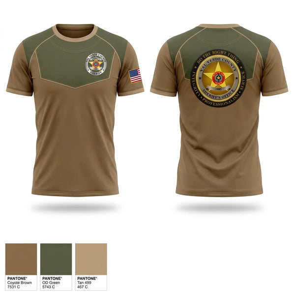 Short Sleeve Performance Shirt, Val Verde County Sheriff's Office, Police, Teamtime, Team time, sublimation, custom sports apparel, team uniforms, spirit wear, spiritwear, sports uniforms, custom shirts, team store, custom team store, fundraiser sports, apparel fundraiser