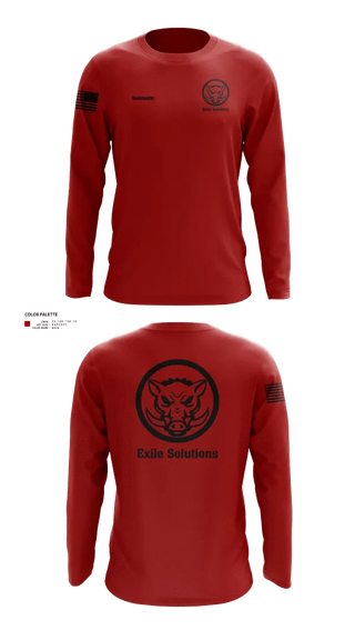 Long Sleeve Performance Shirt, Exile Solutions, Police, Teamtime, Team time, sublimation, custom sports apparel, team uniforms, spirit wear, spiritwear, sports uniforms, custom shirts, team store, custom team store, fundraiser sports, apparel fundraiser