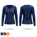 Eureka Fire Department Women's Long Sleeve V-neck Shirt - 1
