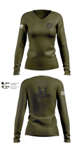 Pike County Sheriff’s Department 45157543 Women's Long Sleeve V-neck Shirt - 106