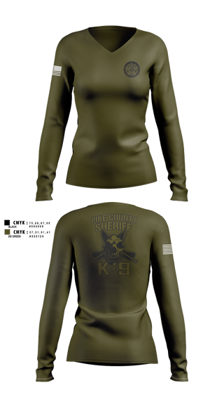 Womens Long Sleeve Vneck Shirt, team name, Police, Teamtime, Team time, sublimation, custom sports apparel, team uniforms, spirit wear, spiritwear, sports uniforms, custom shirts, team store, custom team store, fundraiser sports, apparel fundraiser