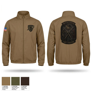 Windbreaker, DET 3 HHB 1-111th FA, National Guard, Teamtime, Team time, sublimation, custom sports apparel, team uniforms, spirit wear, spiritwear, sports uniforms, custom shirts, team store, custom team store, fundraiser sports, apparel fundraiser