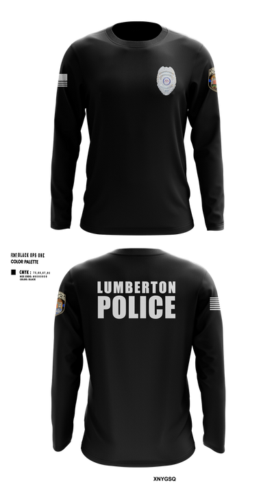 LUMBERTON POLICE 73149623 Long Sleeve Performance Shirt 101