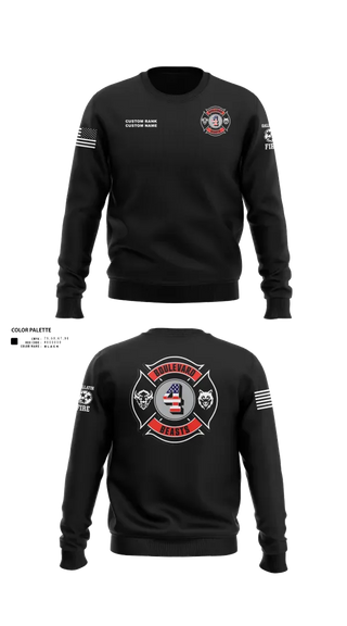 Crew Neck Sweatshirt, Gallatin Fire Department Station 4, Fire Department, Teamtime, Team time, sublimation, custom sports apparel, team uniforms, spirit wear, spiritwear, sports uniforms, custom shirts, team store, custom team store, fundraiser sports, apparel fundraiser