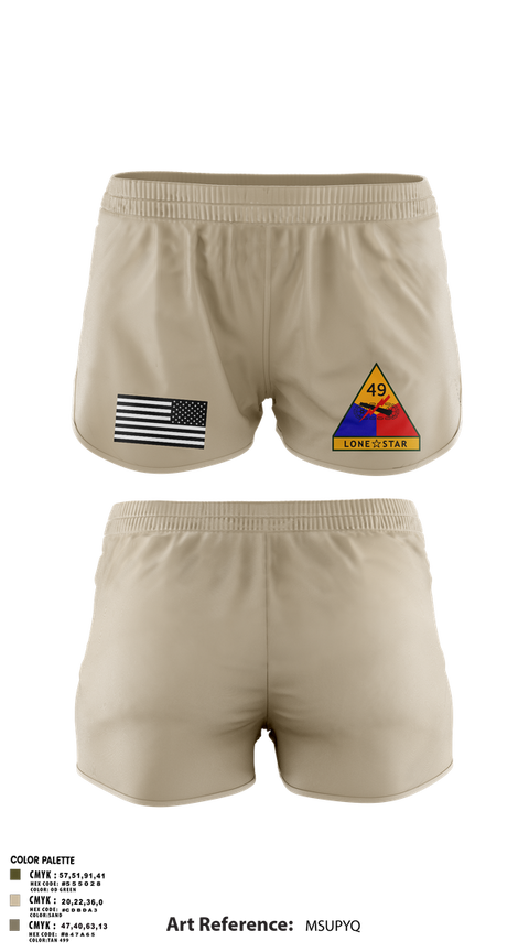 Ranger Panties, 49th Armored, , Teamtime, Team time, sublimation, custom sports apparel, team uniforms, spirit wear, spiritwear, sports uniforms, custom shirts, team store, custom team store, fundraiser sports, apparel fundraiser