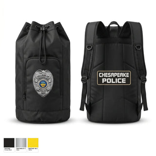 Gear Bag, Chesapeake Police, Police, Teamtime, Team time, sublimation, custom sports apparel, team uniforms, spirit wear, spiritwear, sports uniforms, custom shirts, team store, custom team store, fundraiser sports, apparel fundraiser