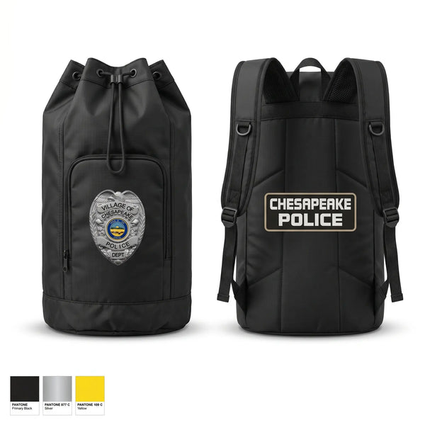 Gear Bag, Chesapeake Police, Police, Teamtime, Team time, sublimation, custom sports apparel, team uniforms, spirit wear, spiritwear, sports uniforms, custom shirts, team store, custom team store, fundraiser sports, apparel fundraiser