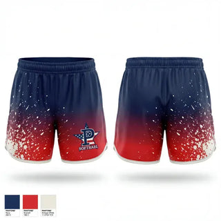 Womens Shorts, Central Illinois Patriots, Softball, Teamtime, Team time, sublimation, custom sports apparel, team uniforms, spirit wear, spiritwear, sports uniforms, custom shirts, team store, custom team store, fundraiser sports, apparel fundraiser
