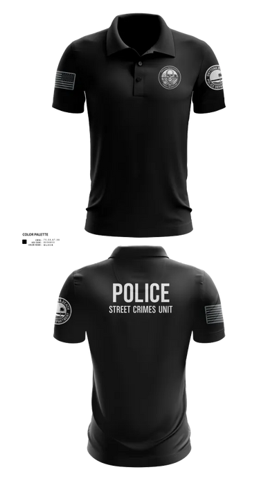 STREET CRIMES 66596550 Short Sleeve Performance Polo - 110