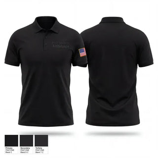 Short Sleeve Performance Polo, Kit Carson County Ambulance, EMS/EMT, Teamtime, Team time, sublimation, custom sports apparel, team uniforms, spirit wear, spiritwear, sports uniforms, custom shirts, team store, custom team store, fundraiser sports, apparel fundraiser