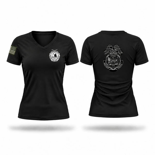Womens Short Sleeve Vneck Shirt, 313 MP DET (Law and Order), Army, Teamtime, Team time, sublimation, custom sports apparel, team uniforms, spirit wear, spiritwear, sports uniforms, custom shirts, team store, custom team store, fundraiser sports, apparel fundraiser
