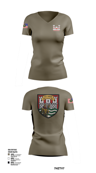Womens Short Sleeve Vneck Shirt, 175th MRBC, , Teamtime, Team time, sublimation, custom sports apparel, team uniforms, spirit wear, spiritwear, sports uniforms, custom shirts, team store, custom team store, fundraiser sports, apparel fundraiser