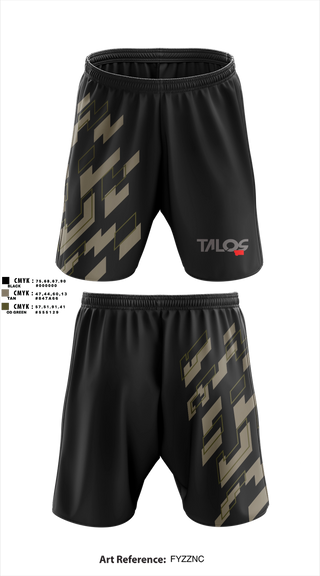 Athletic Shorts With Pockets, Talos Security, , Teamtime, Team time, sublimation, custom sports apparel, team uniforms, spirit wear, spiritwear, sports uniforms, custom shirts, team store, custom team store, fundraiser sports, apparel fundraiser