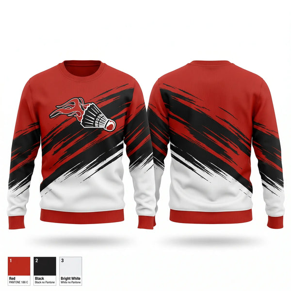 Crew Neck Sweatshirt, Montgomery Badminton, Tennis, Teamtime, Team time, sublimation, custom sports apparel, team uniforms, spirit wear, spiritwear, sports uniforms, custom shirts, team store, custom team store, fundraiser sports, apparel fundraiser