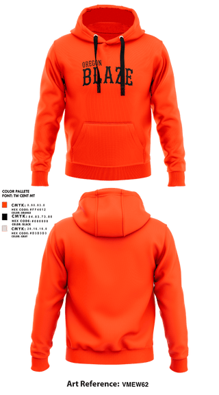 Hoodie, Oregon Blaze, Softball, Teamtime, Team time, sublimation, custom sports apparel, team uniforms, spirit wear, spiritwear, sports uniforms, custom shirts, team store, custom team store, fundraiser sports, apparel fundraiser