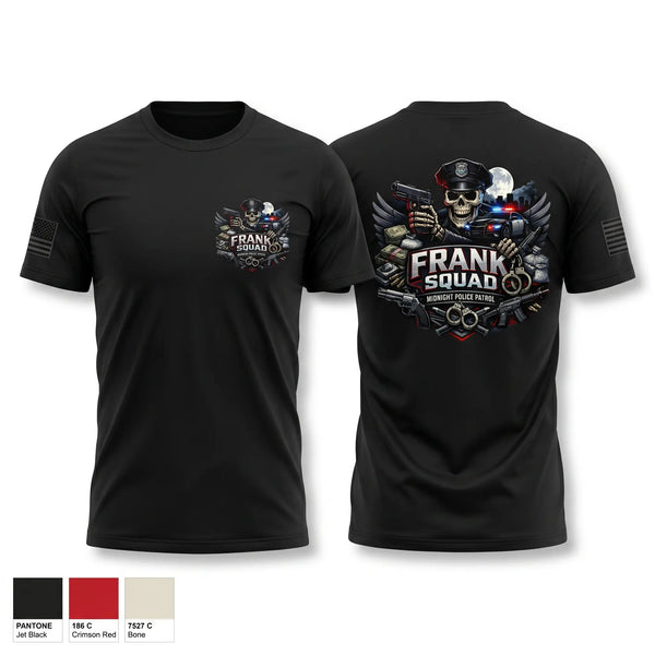 Old School Cotton Feel Shirt, Frank Squad, Police, Teamtime, Team time, sublimation, custom sports apparel, team uniforms, spirit wear, spiritwear, sports uniforms, custom shirts, team store, custom team store, fundraiser sports, apparel fundraiser