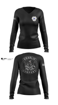 C CO 1-222 AVN REGT Women's Long Sleeve V-neck Shirt - 100