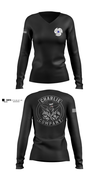 Womens Long Sleeve Vneck Shirt, Shamokin City Police, Police, Teamtime, Team time, sublimation, custom sports apparel, team uniforms, spirit wear, spiritwear, sports uniforms, custom shirts, team store, custom team store, fundraiser sports, apparel fundraiser