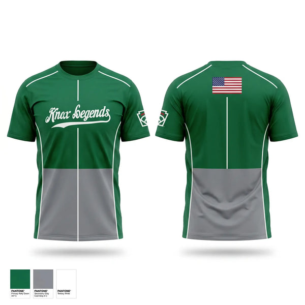 Short Sleeve Performance Shirt, Knox Legends, Baseball, Teamtime, Team time, sublimation, custom sports apparel, team uniforms, spirit wear, spiritwear, sports uniforms, custom shirts, team store, custom team store, fundraiser sports, apparel fundraiser