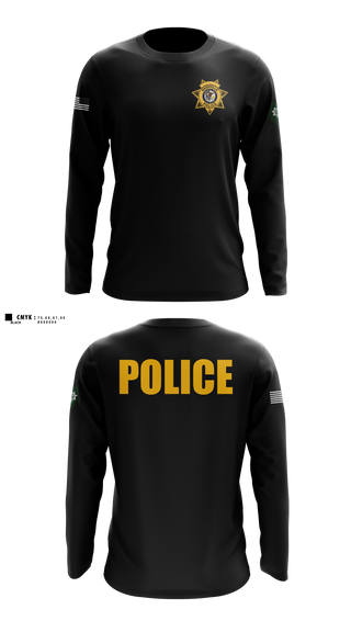 Long Sleeve Performance Shirt, Nashville Police Department, Illinois, Police, Teamtime, Team time, sublimation, custom sports apparel, team uniforms, spirit wear, spiritwear, sports uniforms, custom shirts, team store, custom team store, fundraiser sports, apparel fundraiser