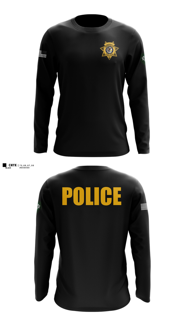 Long Sleeve Performance Shirt, Nashville Police Department, Illinois, Police, Teamtime, Team time, sublimation, custom sports apparel, team uniforms, spirit wear, spiritwear, sports uniforms, custom shirts, team store, custom team store, fundraiser sports, apparel fundraiser