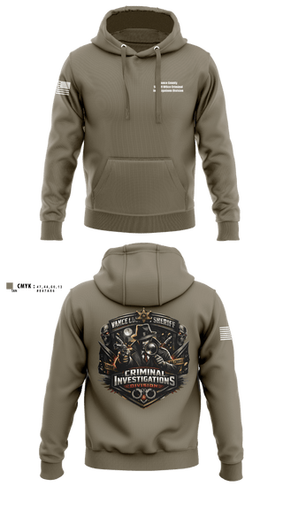 Hoodie, Vance County Sheriff Office Criminal Investigations Division, Police, Teamtime, Team time, sublimation, custom sports apparel, team uniforms, spirit wear, spiritwear, sports uniforms, custom shirts, team store, custom team store, fundraiser sports, apparel fundraiser