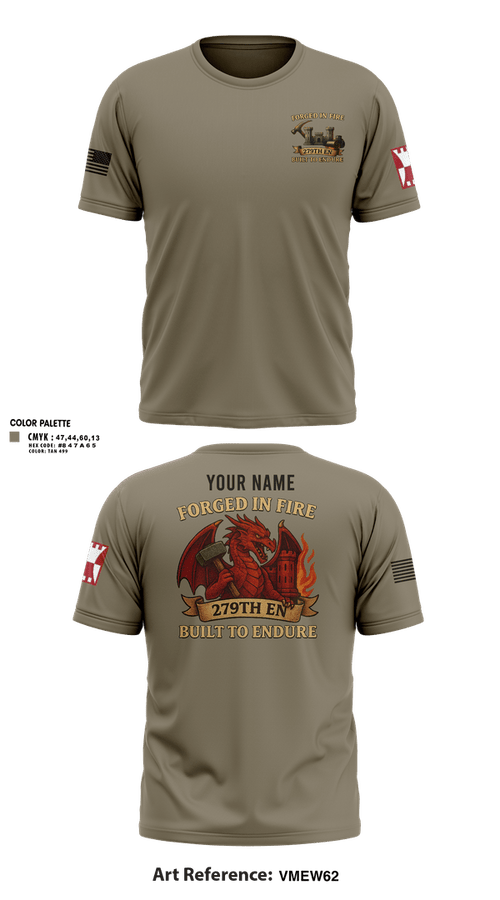 Short Sleeve Performance Shirt, 279TH Engineer Detachment, Army, Teamtime, Team time, sublimation, custom sports apparel, team uniforms, spirit wear, spiritwear, sports uniforms, custom shirts, team store, custom team store, fundraiser sports, apparel fundraiser